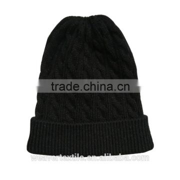 Make your own Black Cheap Custom Winter Warm Knitted Beanie Hats