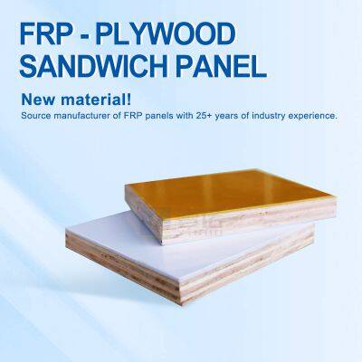 Panel de espuma de PET FRP resistente a la radiación UV para láminas frontales de carteles publicitarios al aire libre, a prueba de decoloración y duradero. Panel sandwich FRP para marketing