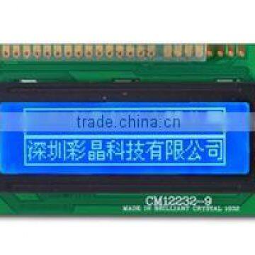 122x32 dots matrix lcd module support serial parallel interface with built-in Chinese character