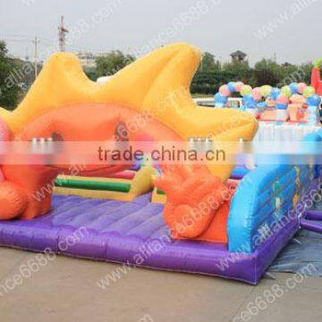 pvc material children inflatable playground children adventure competition playground