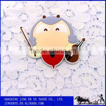 child's fun playing violin fridge Magnet