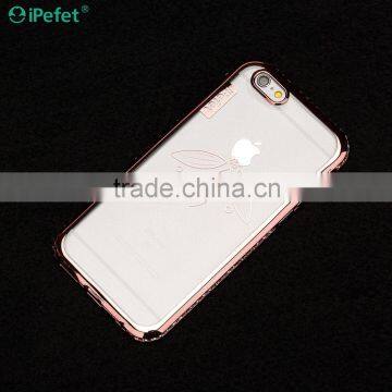 Electroplating Diamond Bumper Clear Crystal TPU Mobile Phone Case Cover For IPhone 6/s photo-5