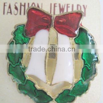 X-mas brooch,costume brooch,enamel brooch