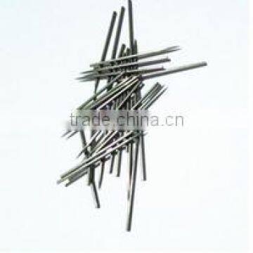 tungsten needle for filar guide, electronic component