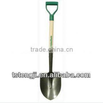 S518Y 50Mn steel Hrc48 wood handle pe D gripe shovel