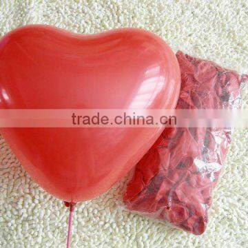 Meet EU Standard!Non-toxic heart shape latex balloon