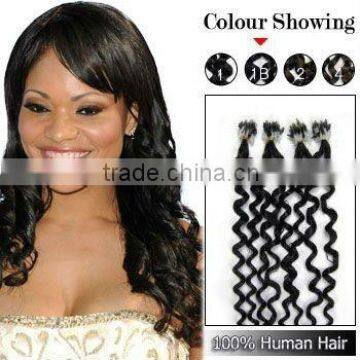 Remy Black Human Hair Micro Ring Hair Extension