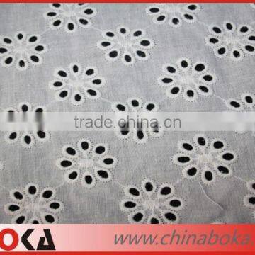 Embroidery flower cotton lace fabric