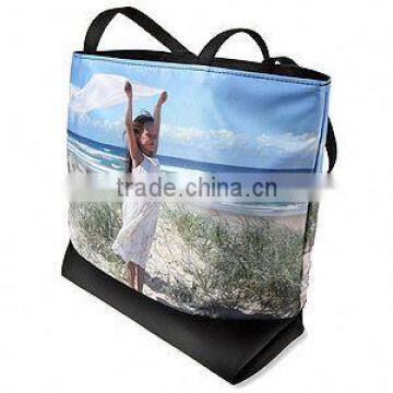 CMYK Polyester handle carry Beach Bag Tote Bag