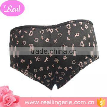 Simple Elegant Muti-pattern Black Women Bra Panty/boyshorts/underpants photo-3