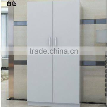 White 2 Doors Wooden Bedroom Ideal Wardrobe Designs