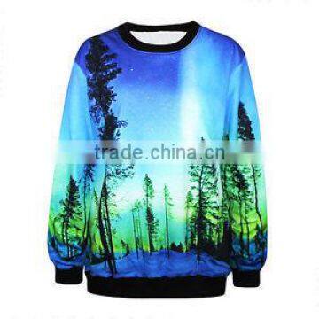 2016 best selling wholesale crewneck sweatshirt with pockets