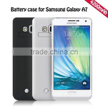 Hot sale 4200mAh rechargeable battery power case for Samsung galaxy A7