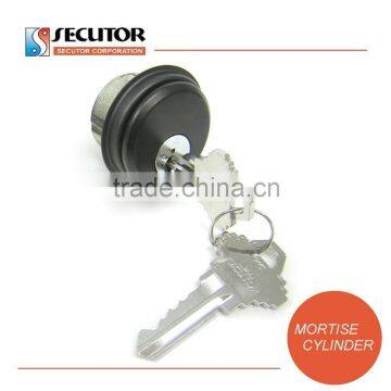 Global Door Controls Double Zinc Mortise Cylinder in Aluminum photo-4