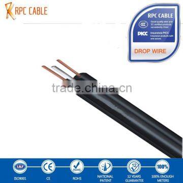 Professional super quality black telephone drop wire cable with competitive price