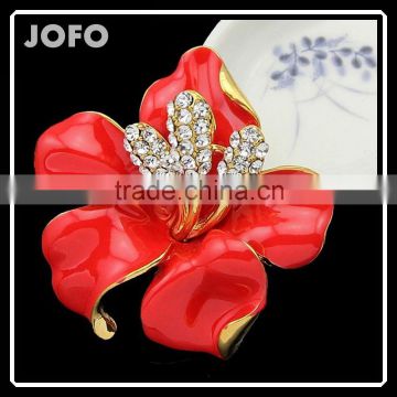 Alibaba Manufacturers,Gold Jewellery Hot Sale In USA Colorful Brooch Flower