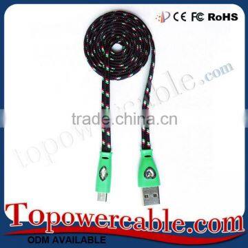 Fast Charging Braided USB Cable With Diamond For Samsung Galaxy Smart Phones photo-5