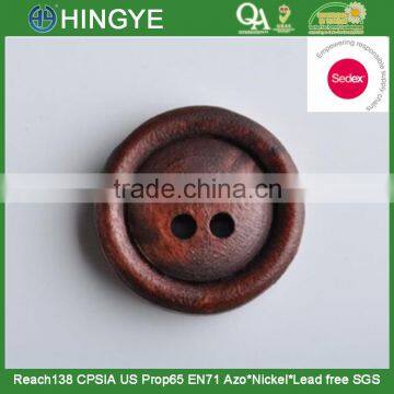 Sedex Audited Factory 2 Pillar Wooden 2 Holes Button