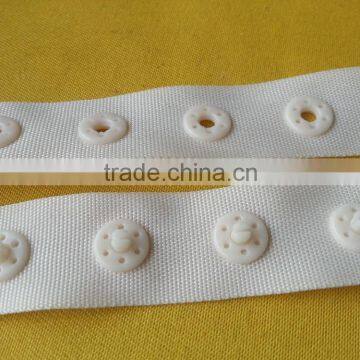 Plastic Snap Fastener Button Tape in Natural Color -- S1436 photo-3