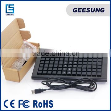 programmable keyboard with keylock USB key board 78 keys pos programmable keyboard