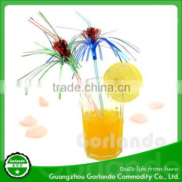 New style popular plastic novelty drinking ornament straw