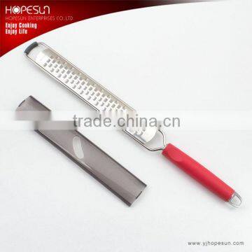 Hot sell metal professional cheese grater with red handle