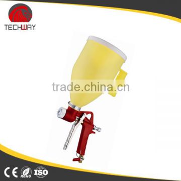 High end plastic cup air hopper gun for texture spraying