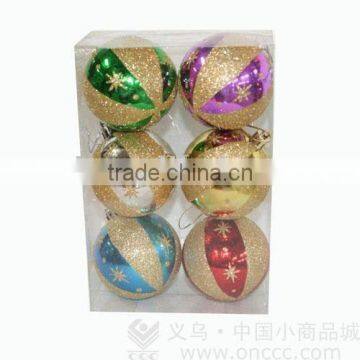 multi-color painting Christmas ball