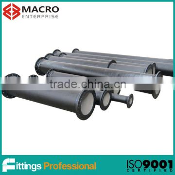 ductile iron flanged short pipes for wast water pipeline