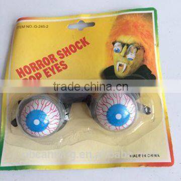 Halloween accessory/ Halloween plastic glasses pop eyes toy /crazy party accessories