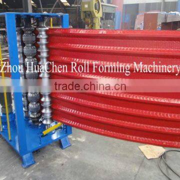 Colored Metal Trapezoid Sheet Arching Roll Forming Machine photo-5