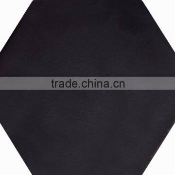 black flower pattern mosaic tile