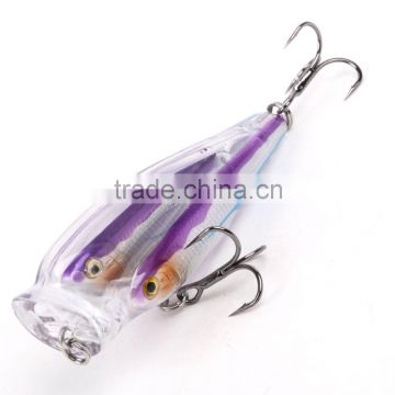 Popper fishing lures for bass