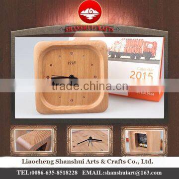 High quality wooden desktop clock wholesale, DRZ001