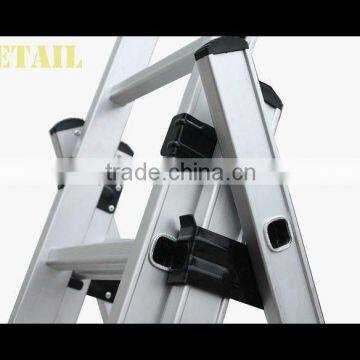 GS Approval Foldable Aluminium 3-section Ladder Extension Ladder photo-2