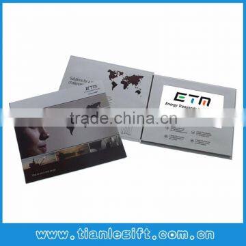 2015 New Style customized printing 4.3" lcd handmade card for invitation