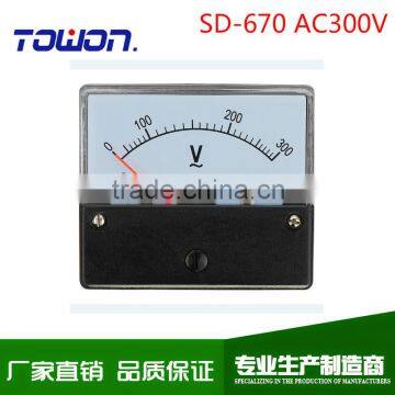 SD-670 AC300V analog panel meter AC Voltmeter