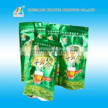 Customized Alibaba Hot Sale Zipper Bag for Tea Packaging, Zipper Tea Packaging Bag