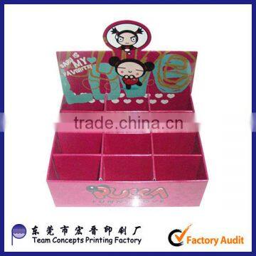 custom retail cardboard corrugated paper display for candy