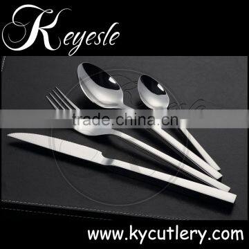 new 2016 set of cutlery, used restaurant flatware, stainless steel tableware