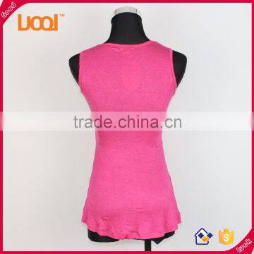 2016 Sexy Ladies Flowers Red Tank Tops photo-3