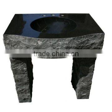 black granite sinks, countertop, freestanding