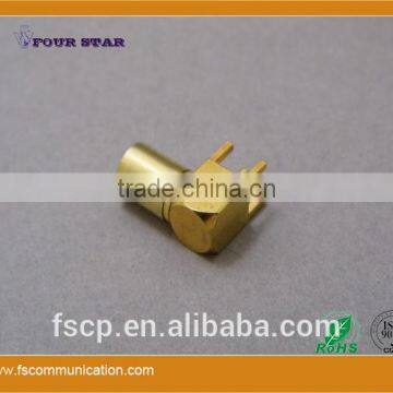 SMB Connector Female Right Angle for P.C.B Mount