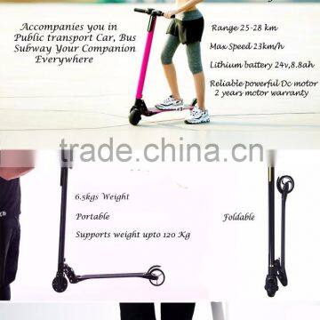 Samway Robot 2016 Light weight carbon fiber scooter folding electric bike
