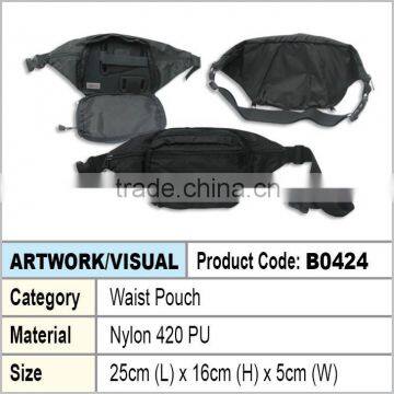 Black waist bag