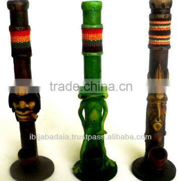 Hand Made Standing Figurine Smoking Pipes