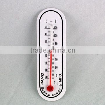 Self adhesive mini thermometer, glass thermometer