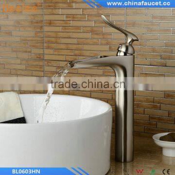 2016 New Modle Nickel Brushed Waterfall Bathroom Tap photo-2
