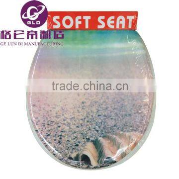 GLD Factory Adult Printing Pvc Soft Toilet Seat Cover With Padding photo-4