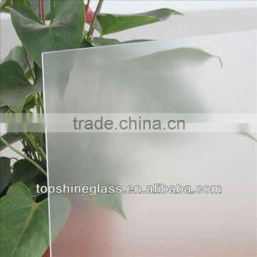 Acid etched pattern glass with AS/NZS 2208:1996, BS6206,EN12150 certificate